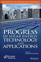 Progress in solar energy technologies and applications