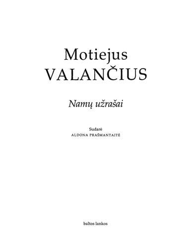 Namų užrašai