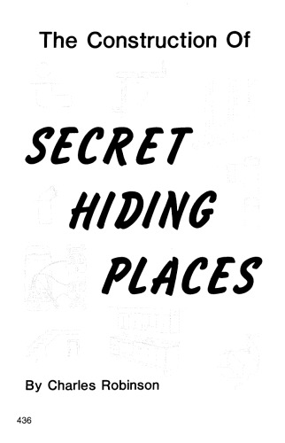 The construction of secret hiding places
