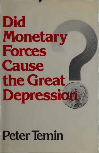 Did Monetary Forces Cause the Great Depression