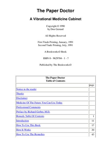 The Paper Doctor: A Vibrational Medicine Cabinet