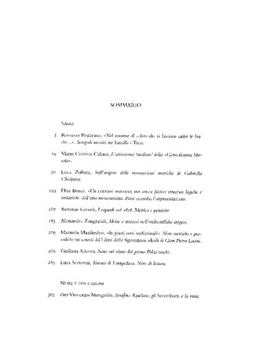 Metrica e stilistica italiana. Anno 2003 n. 3