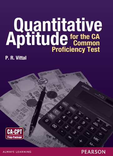 Quantitative Aptitude for the CA Common Proficiency Test