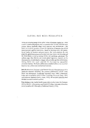 Global Business Regulation