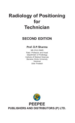 Radiology of Positioning for Technician