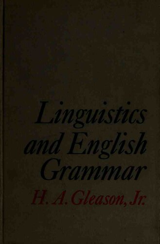 Linguistics and English Grammar