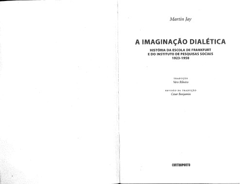 A imaginação dialética