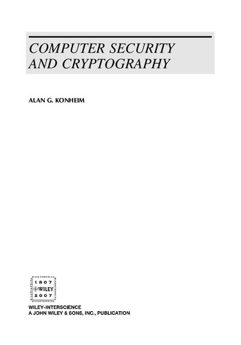 Computer Security and Cryptography