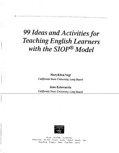 99 Ideas and Activities for Teaching English Learners with the SIOP Model