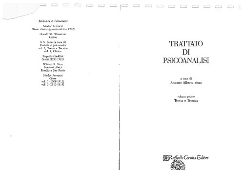 Trattato di psicoanalisi