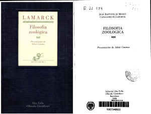 Filosofía Zoológica