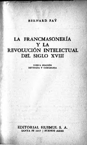 La Francmasonería y la Revolución Intelectual del Siglo XVIII