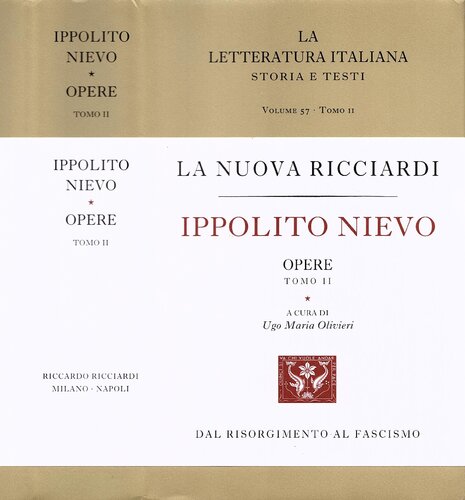 La letteratura italiana. Storia e testi. Opere