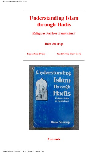 Understanding Islam through Hadis