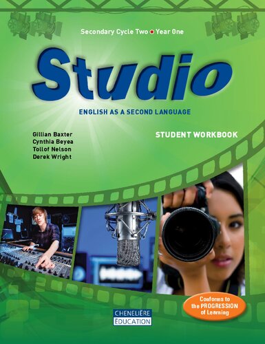 Studio : English as a second language, secondary cycle two, year one.