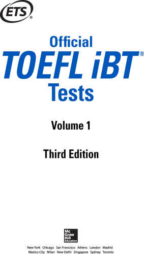Official TOEFL iBT tests: Volume 2