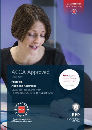 ACCA. Paper F8. Audit and assurance