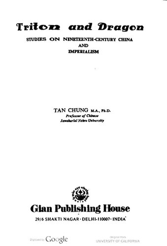 Triton and Dragon : Studies on Nineteenth Century China and Imperialism