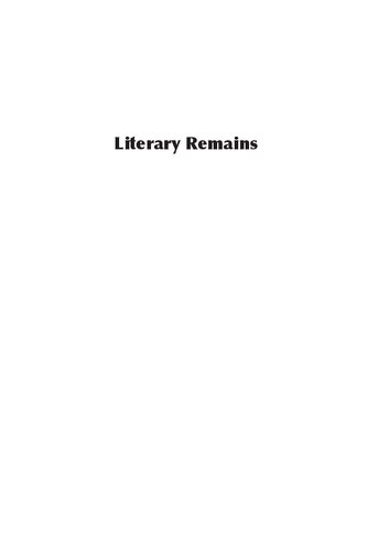 Literary Remains: Death, Trauma, and Lu Xun's Refusal to Mourn