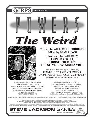 GURPS Powers - The Weird
