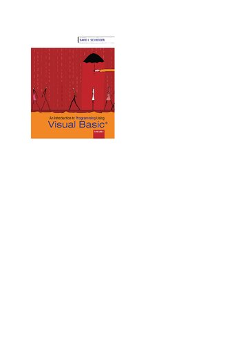 Introduction to Programming Using Visual Basics