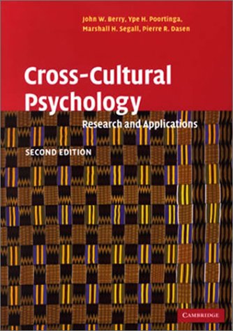 Cross-Cultural Psychology: Research and Applications