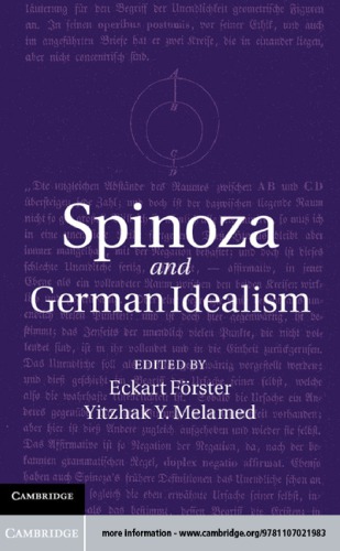 Spinoza and German idealism