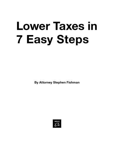 Lower taxes in 7 easy steps