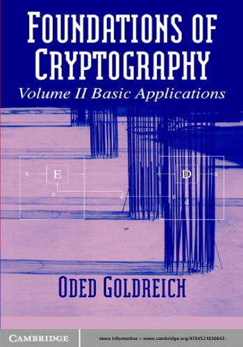 Foundations of cryptography. 2, Basic applications