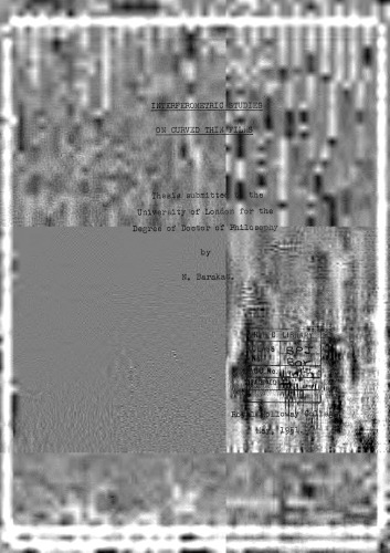 Interferometric studies in curved thin films