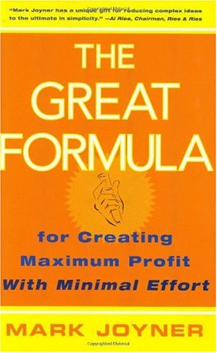 The great formula for creating maximum profit with minimal effort