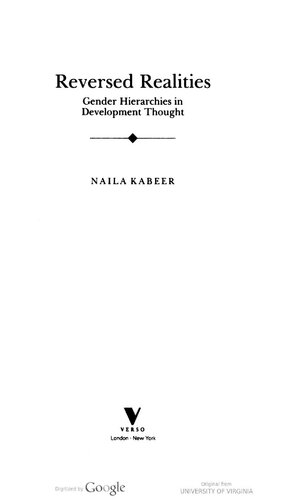 Reversed Realities: Gender Hierarchies in Development Thought