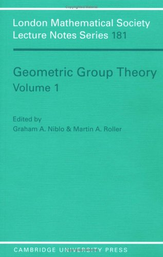 Geometric Group Theory: Volume 1