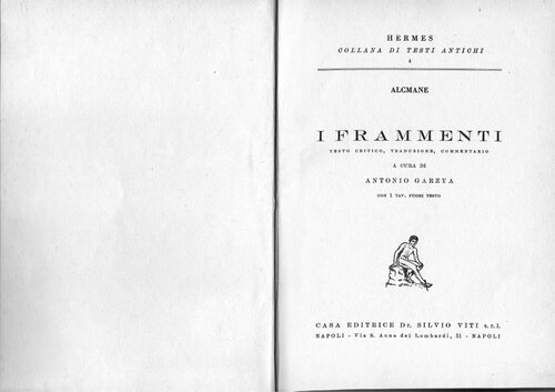 Alcmane. I frammenti