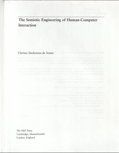 The semiotic engineering of human-computer interaction /
