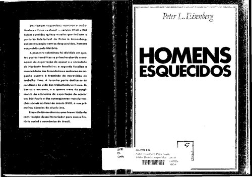 Homens esquecidos: escravos e trabalhadores livres no Brasil