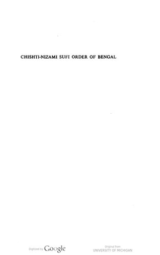 Chishti-Nizami Sufi Order of Bengal: Till Mid 15th Century and Its Socio-religious Contribution