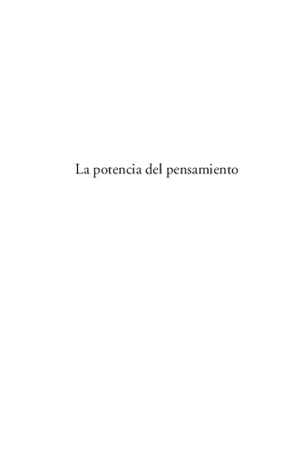 La Potencia Del Pensamiento