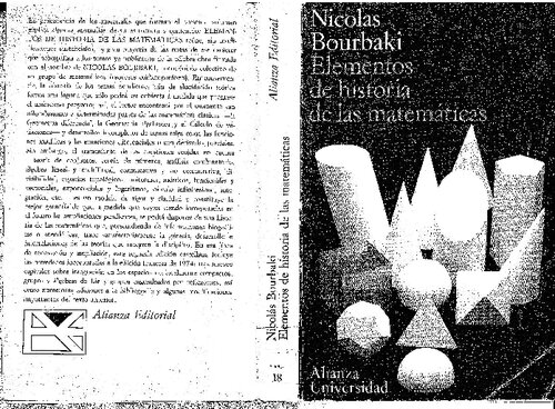 Elementos De Historia De Las Matematicas (Scan)