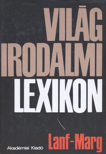 Világirodalmi lexikon. Lanf-Marg. 7. kötet