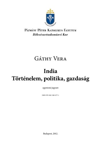 India - Történelem, politika, gazdaság