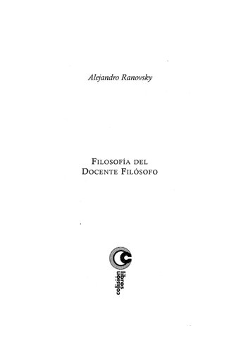 Filosofia Del Docente Filosofo