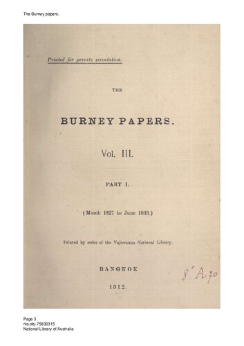 The Burney Papers