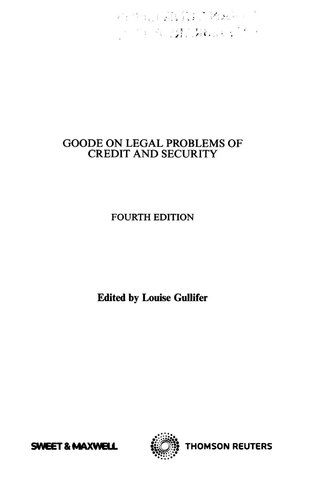 Goode on legal problems of credit and security