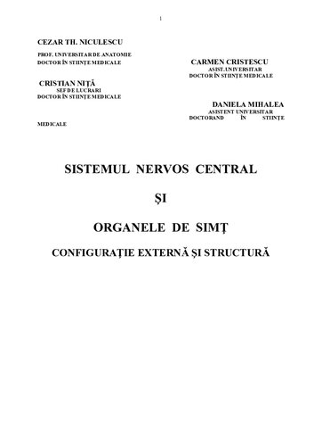 Sistemul nervos central si organele de simt