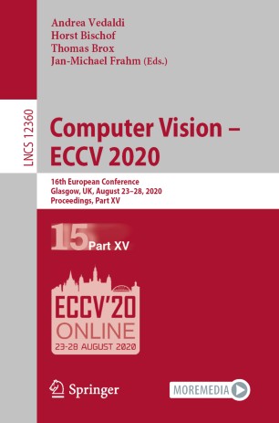Computer Vision – ECCV 2020: 16th European Conference, Glasgow, UK, August 23–28, 2020, Proceedings, Part XV