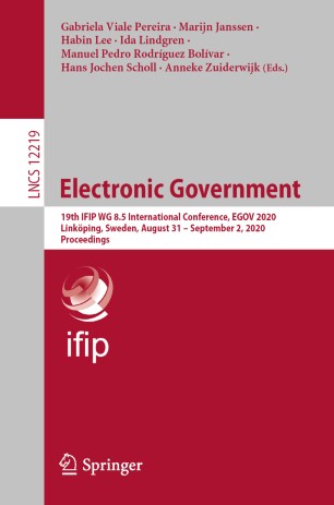 Electronic Government: 19th IFIP WG 8.5 International Conference, EGOV 2020, Linköping, Sweden, August 31 – September 2, 2020, Proceedings