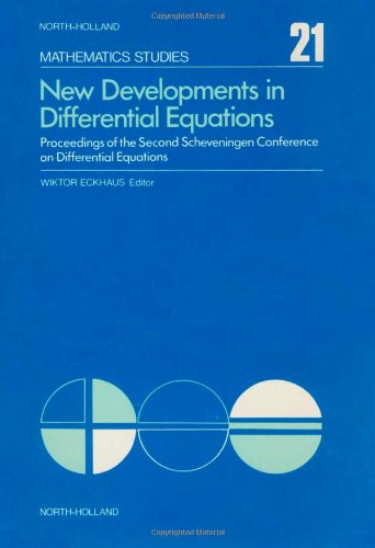 New Developments in Differential Equations