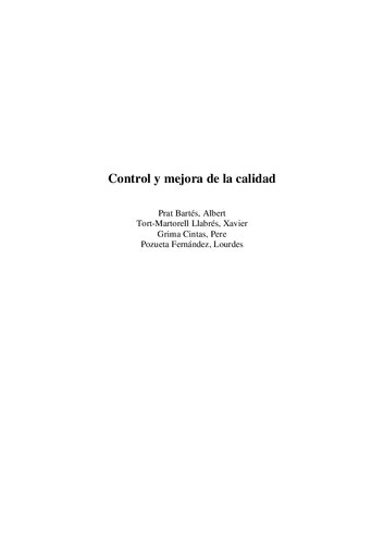 Control Y Mejora De La Calidad