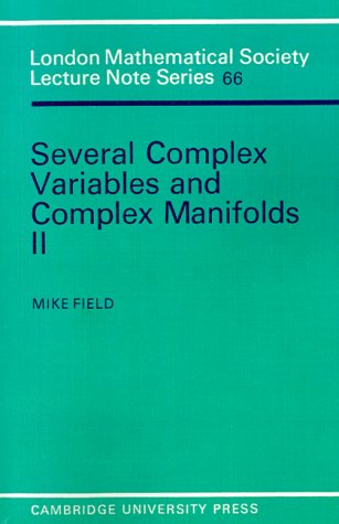 Several complex variables and complex manifolds II